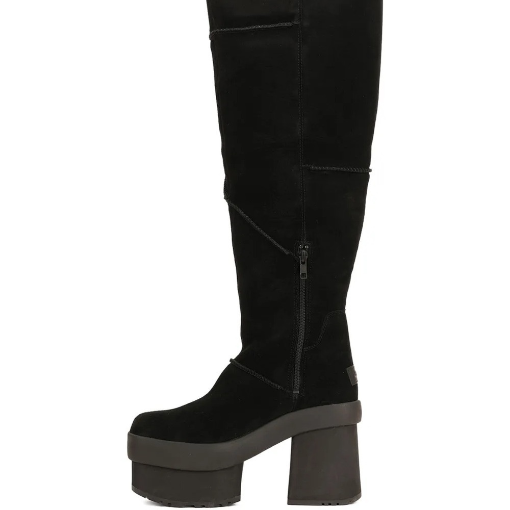 UGG New Heights Platform Xtra Black Boots - Women's - Picture 5 of 6